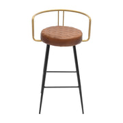 Taburete de bar vintage alto Rouss