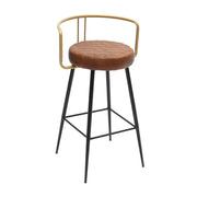 Taburete de bar vintage alto Rouss