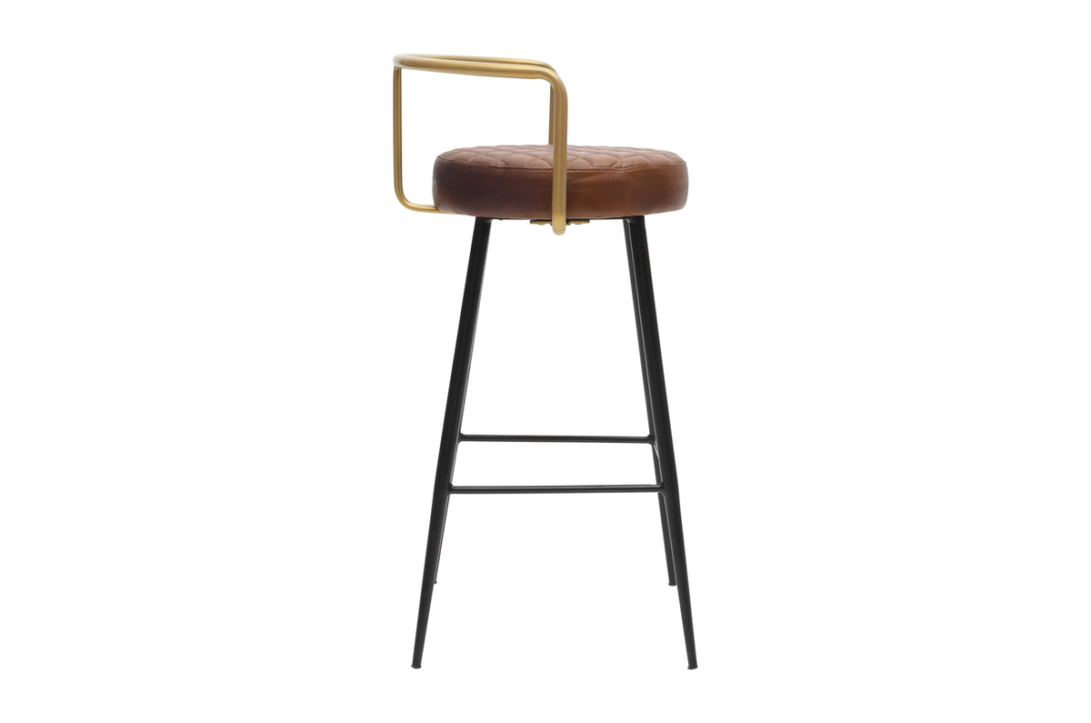 Taburete de bar vintage alto Rouss