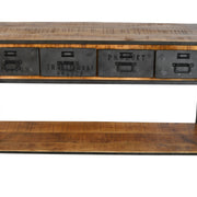 Consola de madera y acero Hely