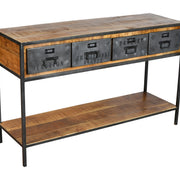 Consola de madera y acero Hely