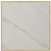 Mesa de bar cuadrada inox dorada piedra sinterizada 70-80cm borde dorada