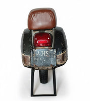 Taburete de bar scooter cuero marrón