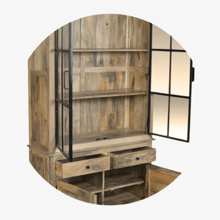 Alacena industrial madera de mango LILO