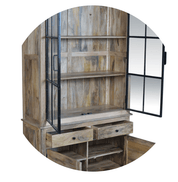 Alacena industrial madera de mango Larry - Vintahome