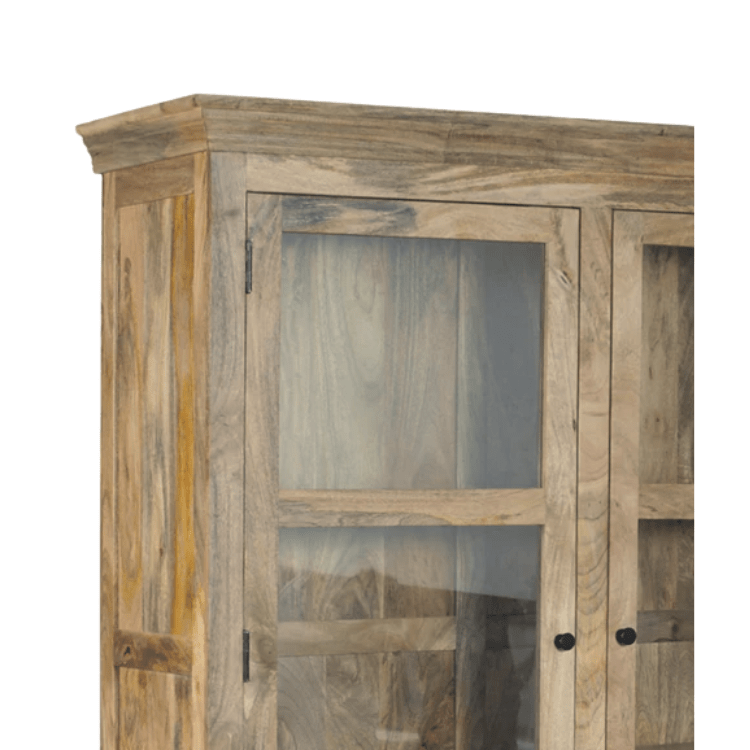 Alacena rústica de madera de mango ONNA 3 puertas