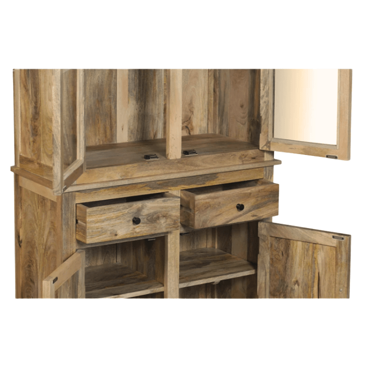 Alacena rústica de madera de mango ONNA 2 puertas