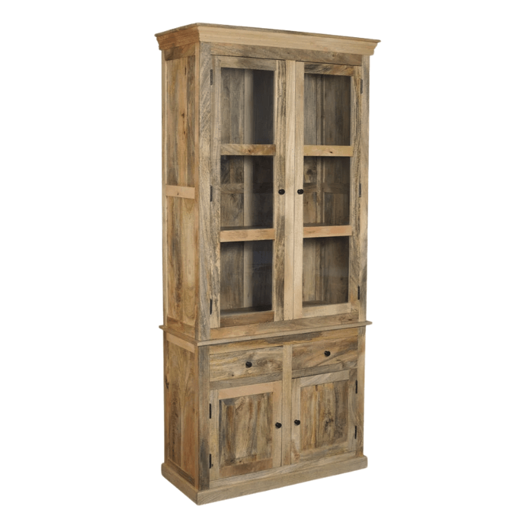 Alacena rústica de madera de mango ONNA 2 puertas