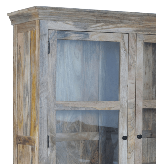 Alacena rústica de madera de mango Olide 3 puertas - Vintahome