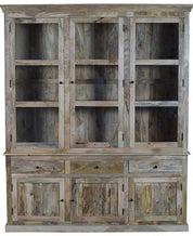 Alacena rústica de madera de mango Olide 3 puertas - Vintahome