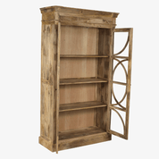 Alacena vitrina MUNA de Madera de Mango Natural 120 cm - Vintahome