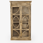 Alacena vitrina MUNA de Madera de Mango Natural 120 cm - Vintahome