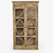 Alacena vitrina MUNA de Madera de Mango Natural 120 cm - Vintahome