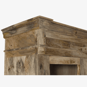 Alacena vitrina MUNA de Madera de Mango Natural 120 cm - Vintahome