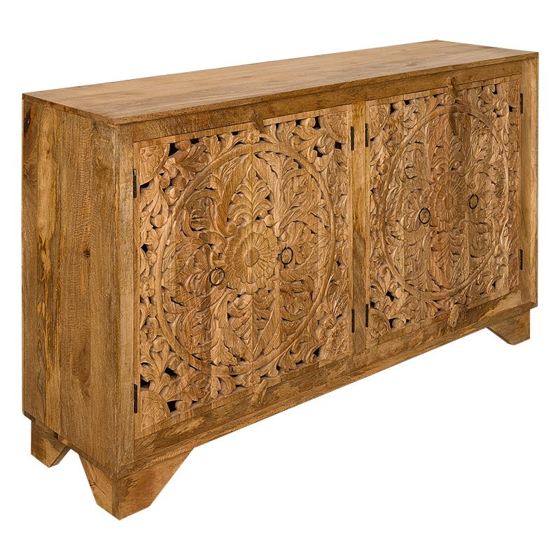 Aparador 4 puertas madera de mango Riach - Vintahome