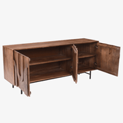 Aparador Tarek de madera de mango natural 180 cm con 3 puertas - Vintahome