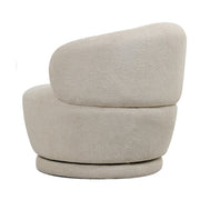 Fauteuil bouclé pivotant corail Montreal