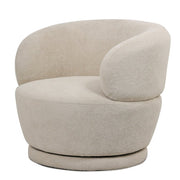 Fauteuil bouclé pivotant corail Montreal