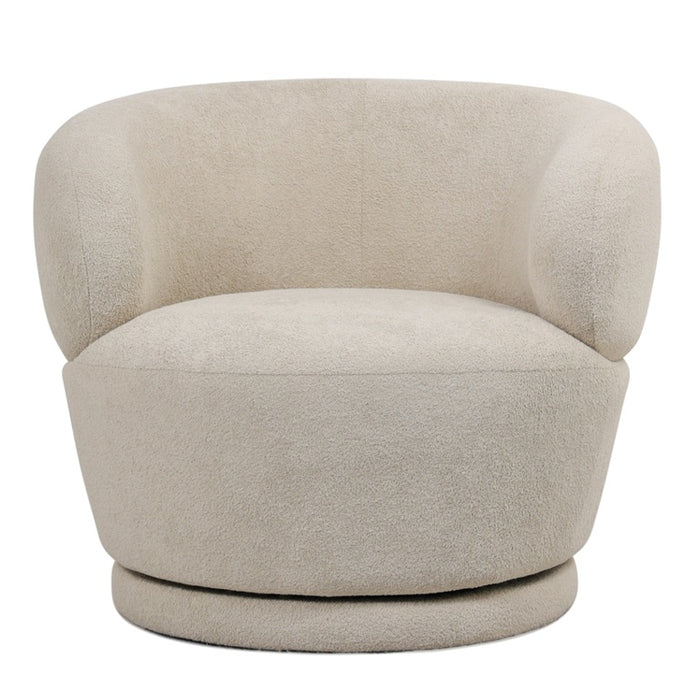 Fauteuil bouclé pivotant corail Montreal