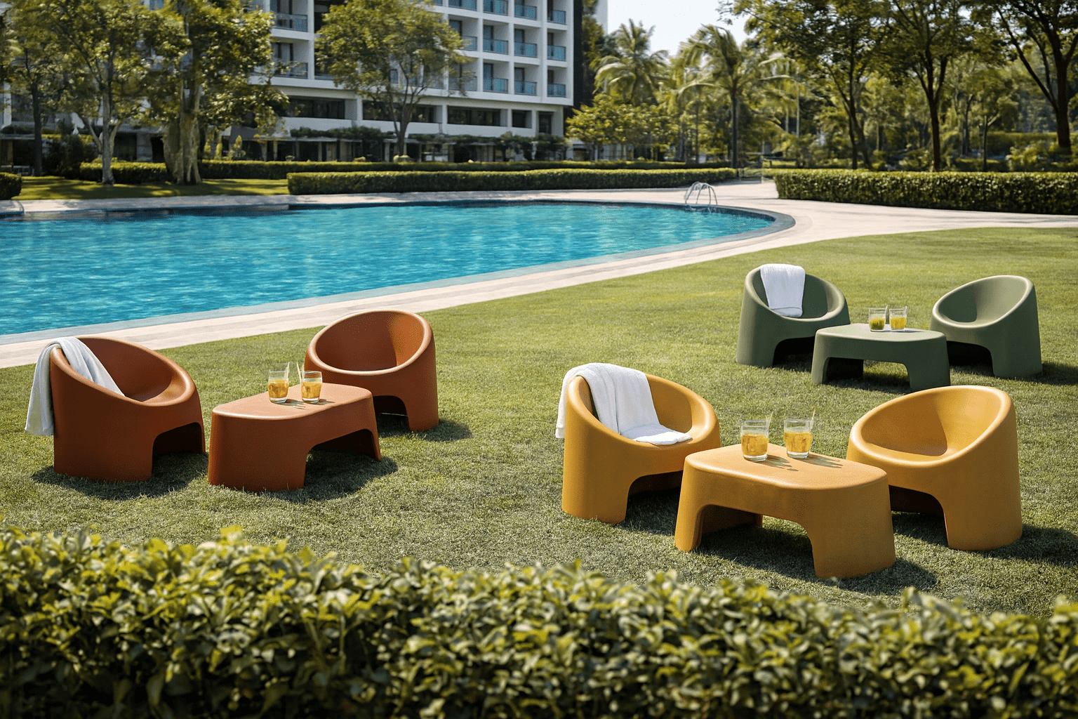 Conjunto de jardín Circle polipropileno - Vintahome