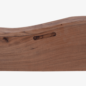 Consola flotante Nuba de madera maciza de acacia con cajón curvo 90 × 25 × 8 cm - Vintahome