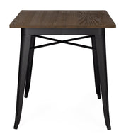 Mesa comedor industrial Tolux Madera negro mate - Vintahome