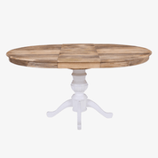 Mesa comedor redonda y extensible madera 120-180 cms Sharen - Vintahome
