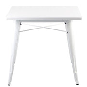 Mesa comedor Lix Acero blanco 70x70 cm