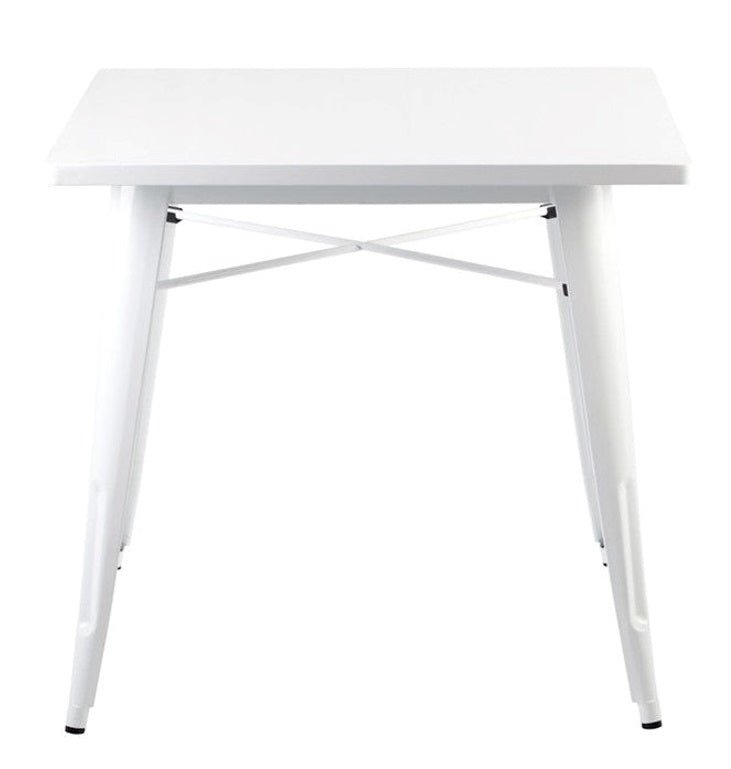 Mesa comedor Lix Acero blanco 70x70 cm
