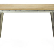 Mesa de comedor Lix Madera clara 120 Galvanizada