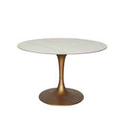 Mesa de comedor Tuli cobre piedra sinterizada - Vintahome