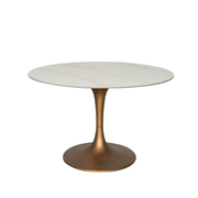 Mesa de comedor Tuli cobre piedra sinterizada - Vintahome