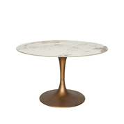 Mesa de comedor Tuli cobre piedra sinterizada - Vintahome
