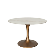 Mesa de comedor Tuli cobre piedra sinterizada - Vintahome