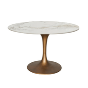 Mesa de comedor Tuli cobre piedra sinterizada - Vintahome