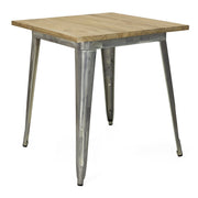 Mesa Estilo Lix Madera clara Galvanizada