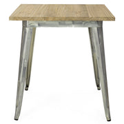 Mesa Estilo Lix Madera clara Galvanizada