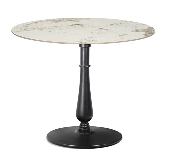 Mesa de comedor redonda Ø80/90/100 piedra sinterizada Tur