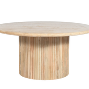 Mesa de centro redonda madera de mango Clare