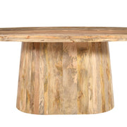 Mesa de comedor ovalada de madera de mango 220x110 Melisa