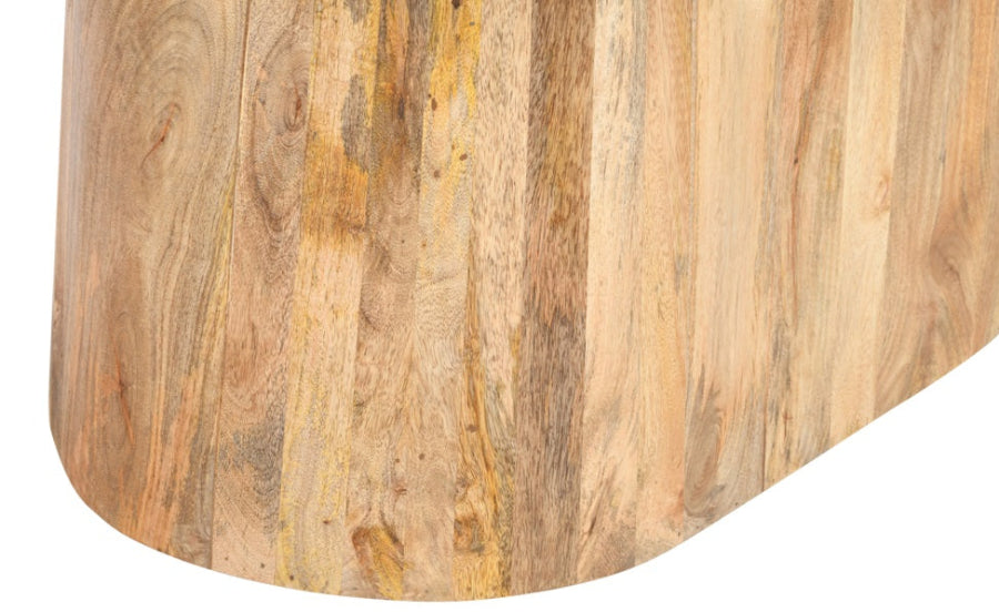 Mesa de comedor ovalada de madera de mango 220x110 Melisa