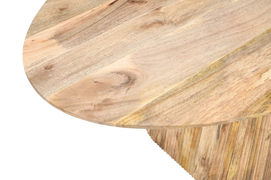 Mesa de comedor ovalada 200x100 madera mango Terry