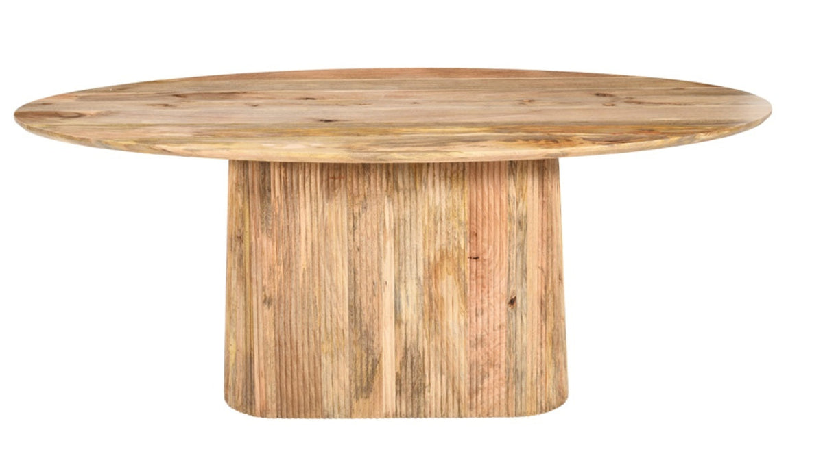 Mesa de comedor ovalada 200x100 madera mango Terry