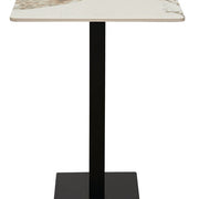 Mesa bar Atenas alta piedra sinterizada 70 X 70