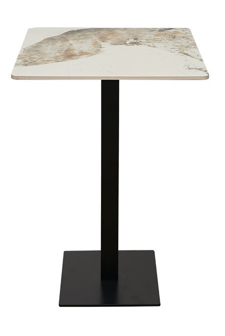 Mesa bar Atenas alta piedra sinterizada 70 X 70