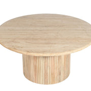 Mesa de centro redonda madera de mango Clare