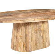 Mesa de comedor ovalada de madera de mango 220x110 Melisa
