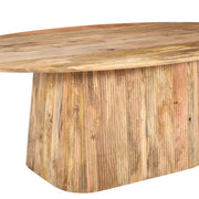 Mesa de comedor ovalada 200x100 madera mango Terry