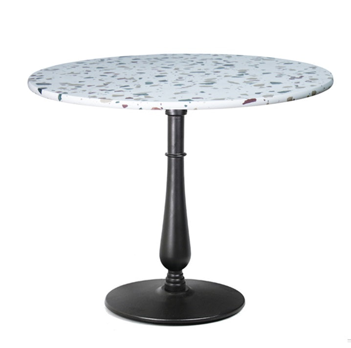 Mesa de comedor redonda Ø80/90 terrazo Tur