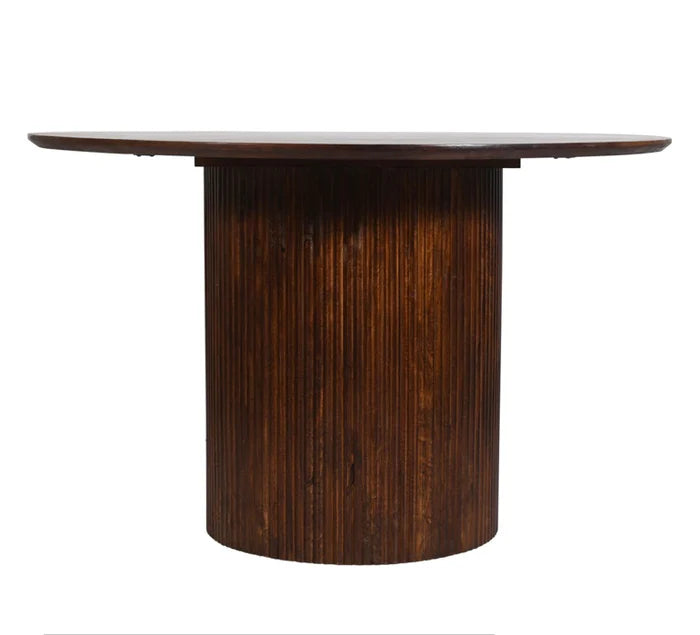 Mesa de comedor redonda de madera de mango Zally